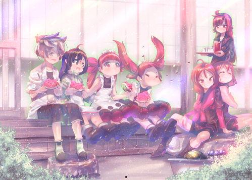 吃瓜少女手绘图,揭秘瓜界风云