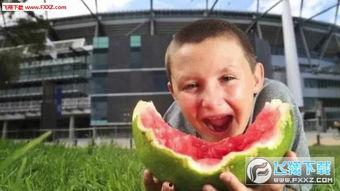 吃瓜图片男孩,男孩与神秘吃瓜之旅